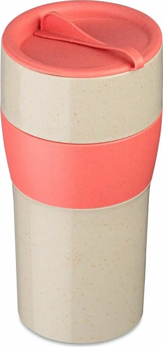 koziol Aroma To Go XL Isolierbecher 700ml nature desert sand/nature coral