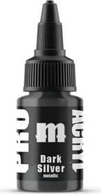 Monument Hobbies Pro Acryl Paints 030 dark silver, 22ml