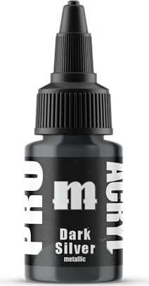 Monument Hobbies Pro Acryl Paints 030 dark silver, 22ml
