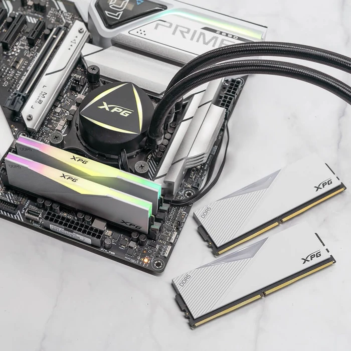ADATA XPG LANCER RGB White Edition UDIMM 32GB Kit, DDR5-6000, CL30-40-40, 1RX8