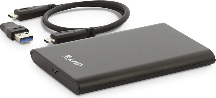 LMP DataMobile Festplattengehäuse, schwarz, 2.5", USB-C 3.1
