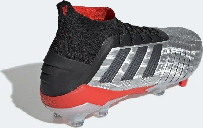 adidas Predator 19.1 FG silver met./core black/hi-res red (Herren)