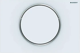 Geberit Sigma10 Betätigungsplatte weiß matt/glanzverchromt/weiß matt