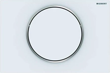 Geberit Sigma10 Betätigungsplatte weiß matt/glanzverchromt/weiß matt