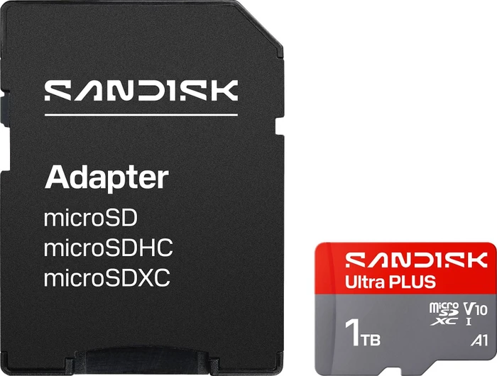 SanDisk Ultra PLUS R200 1TB Kit, UHS-I U1, A1, Class 10