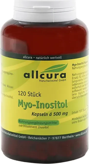 allcura Myo-Inositol 500mg Kapseln, 120 Stück