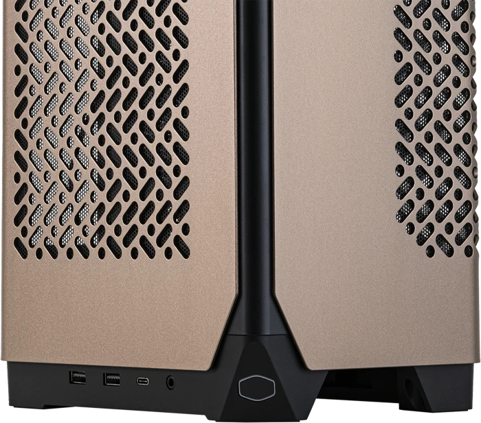 Cooler Master NCORE 100 MAX Bronze Edition, bronze/schwarz, Glasfenster, Mini-ITX, 850W SFX