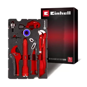 Einhell E-Case Inlay Sanitärinstallation Handwerkzeugset, 8-tlg.