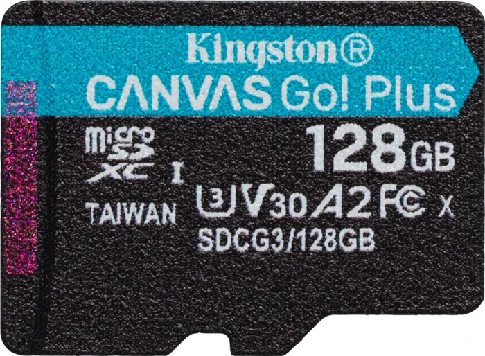 Kingston Canvas Go! Plus R170/W90 128GB Kit, UHS-I U3, A2, Class 10