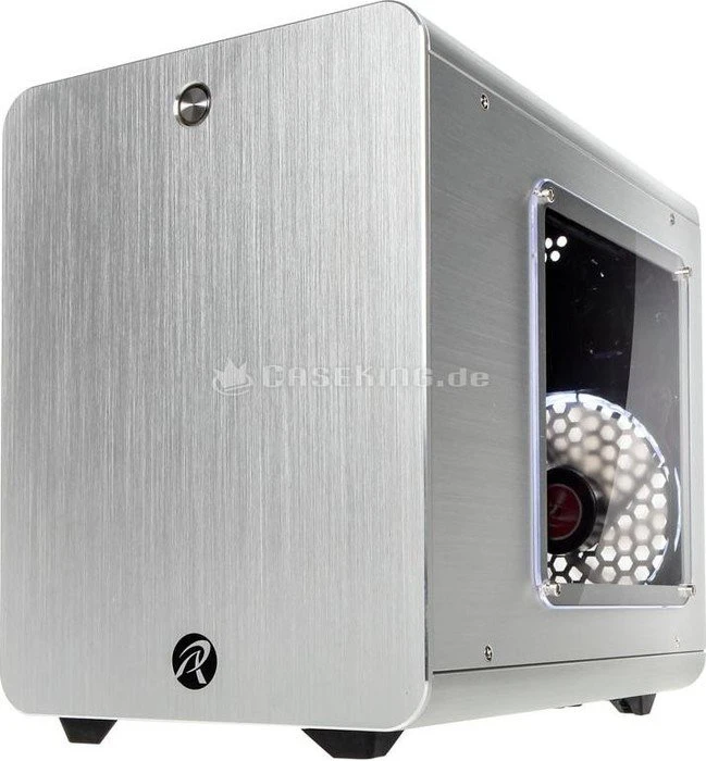 Raijintek Metis Plus, silber, Acrylfenster, Mini-ITX
