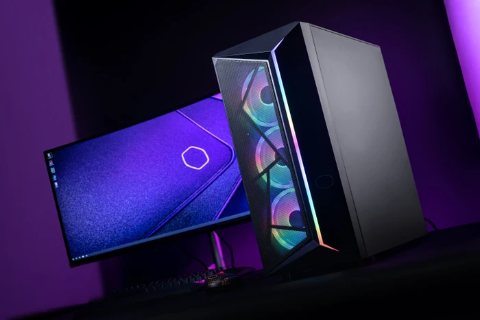 Cooler Master CMP 510, schwarz, inkl. 3x Lüfter, Lüfter LED ARGB, Glasfenster