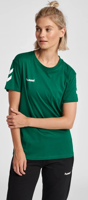 hummel GO Cotton T-Shirt kurzarm evergreen