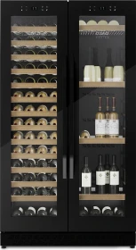 Caso WineChef Duo 122 Side-by-Side black