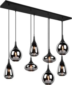 Trio Lumina Pendelleuchte 8-flammig schwarz
