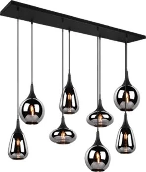 Trio Lumina Pendelleuchte 8-flammig schwarz