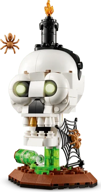LEGO Halloween - Halloweenschädel mit Kerze