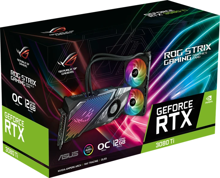 ASUS ROG Strix LC GeForce RTX 3080 Ti OC, ROG-STRIX-LC-RTX3080TI-O12G-GAMING, 12GB GDDR6X, 2x HDMI, 3x DP