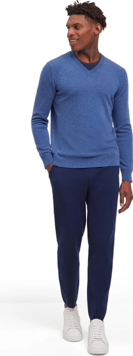 Falke Luxury V-Ausschnitt Pullover bluestone (Herren)