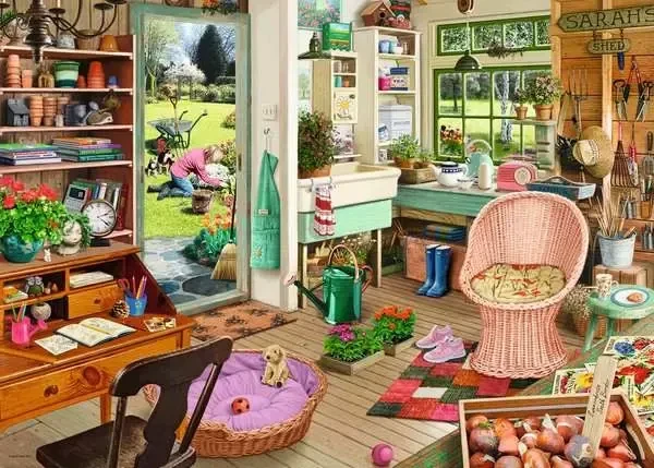 Ravensburger Puzzle My Haven No 8 Garden.Shed