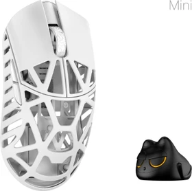 WLMouse Beast X Mini Pro Wireless 8K Magnesium Gaming Mouse, Side Slits + TTC, weiß, USB