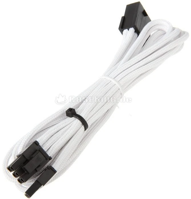 BitFenix Alchemy 6/8-Pin PCIe Verlängerung 45cm, sleeved weiß