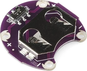 SparkFun Arduino LilyPad Coin Cell Battery Holder, Switched