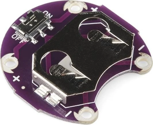 SparkFun Arduino LilyPad Coin Cell Battery Holder, Switched
