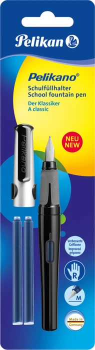 Pelikan Pelikano schwarz, rechte Hand, mittel, Blister