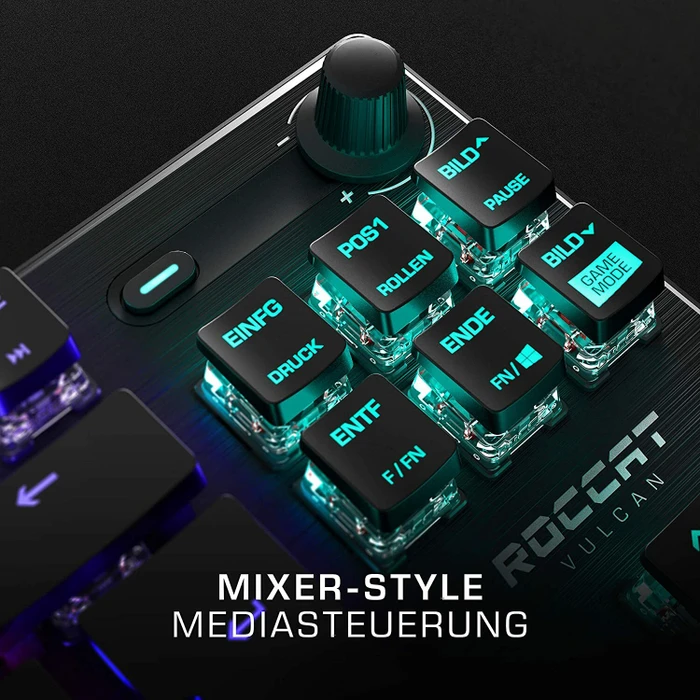 Roccat Vulcan TKL, LEDs RGB, schwarz, Titan SPEED, USB, US