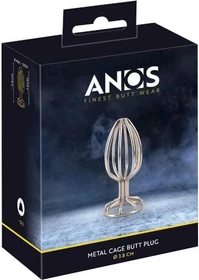 Anos Metal Cage Butt Plug 3.8cm