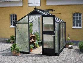 Juliana Compact 6.6m² 10mm Polycarbonat Gewächshaus anthrazit/schwarz