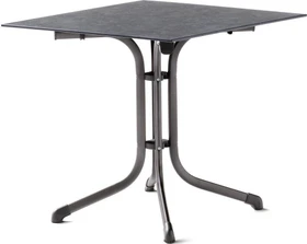 Sieger Boulevard Polytec Klapptisch 80x80cm eisengrau/schieferdekor anthrazit