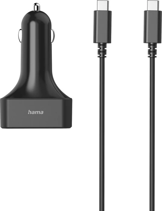 Hama Universal-USB-C-Kfz-Notebook-Netzteil Power Delivery (PD) 5-20V/65W schwarz