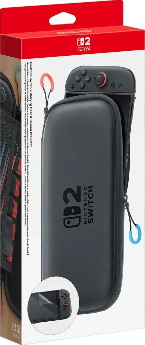 Nintendo Switch 2 Schutzfolie & Tasche schwarz (Switch 2)