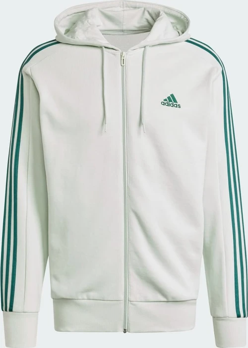 adidas Essentials French Terry 3-Streifen Hoodie linen green (Herren)