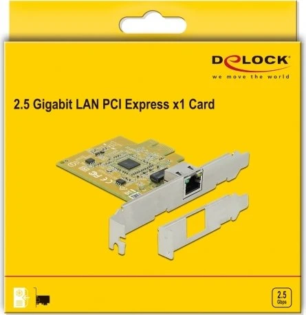 DeLOCK 2.5G LAN-Adapter, RJ-45, PCIe 2.1 x1