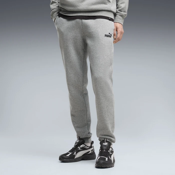 Puma Essentials No. 1 Logo Fleece Trainingshose lang medium grey heather (Herren)