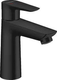 Hansgrohe Talis E Waschtischmischer 110 CoolStart mit Zugstangen-Ablaufgarnitur mattschwarz