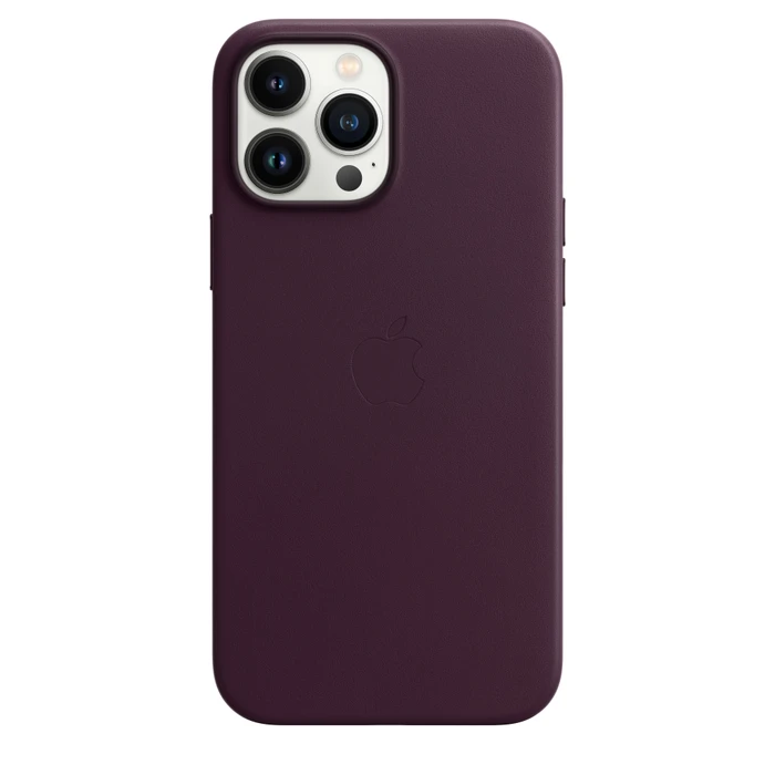 Apple Leder Case mit MagSafe für iPhone 13 Pro Max Dunkelkirsch