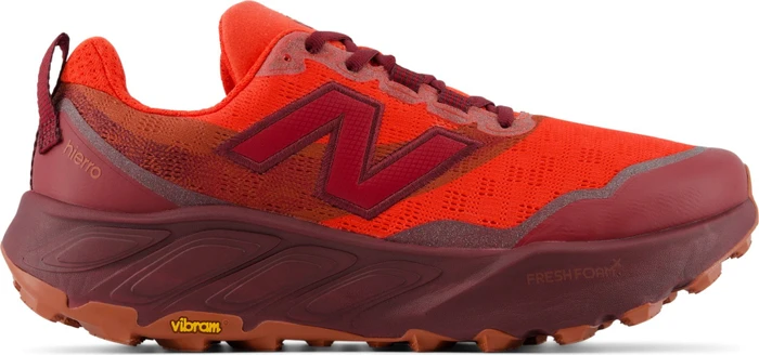 New Balance Fresh Foam X Hierro v9 neo flame/mulled wine (Herren)