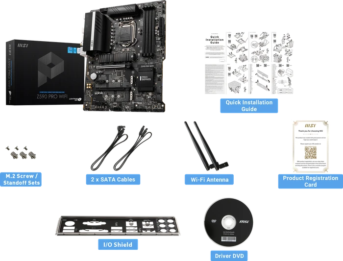 MSI Z590 Pro WIFI (Intel 1200)