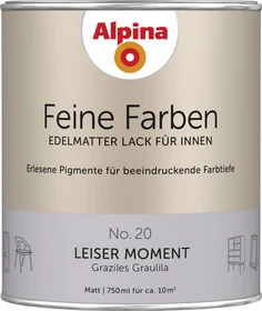 Alpina Farben Feine Farben Lack No. 20 leiser Moment innen graulila edelmatt, 750ml