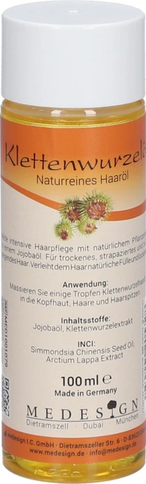 medesign Klettenwurzel Öl Haaröl, 100ml