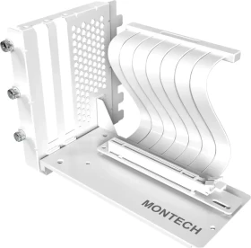 Montech Riser Card Vertical GPU Mounting Kit, gewinkelt, PCIe 5.0, 200mm, weiß