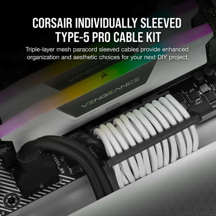 Corsair PSU Cable Kit Type 5 - Pro Kit, weiß