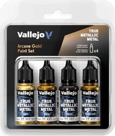 Vallejo True Metallic Metal arcane gold Farbset