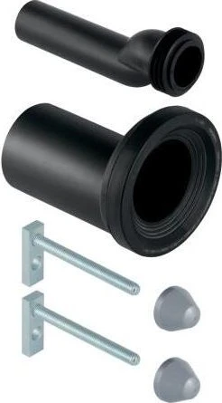 Geberit Anschlussset für Wand-WC, mit Befestigungsmaterial, etagiert, ø90mm
