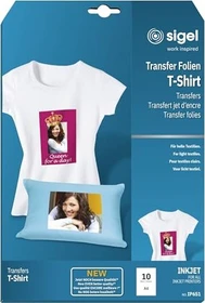 Sigel helle T-Shirt Transferfolie weiß, A4, 10 Blatt