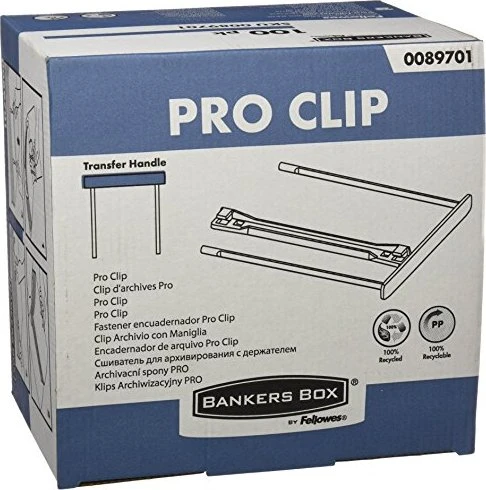 Fellowes PRO zur Archivierung, Länge 100 mm, weiß - Packung mit 100 Stück