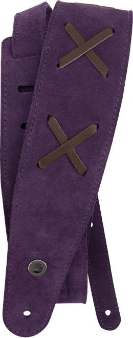 D'Addario Suede Vintage Guitar Strap Purple